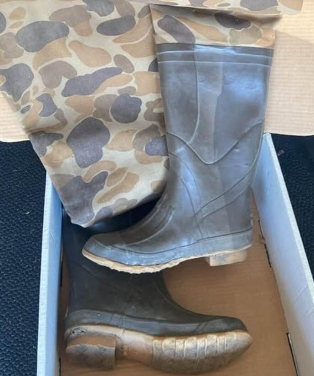 Pro Line Camo Canvas Hip Boot Waders Size 7 Hunting Fishing Waterproof Boots